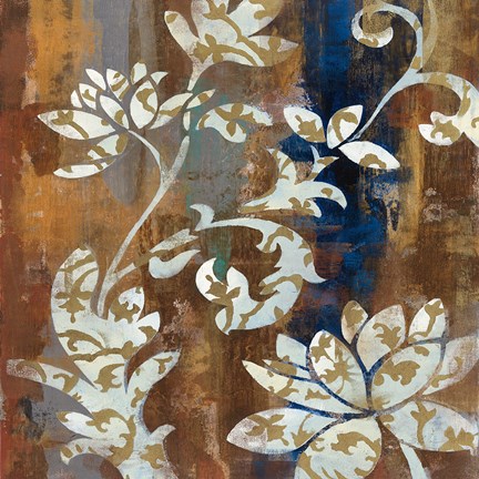 Framed Moonlight Magnolia Silhouette I Print