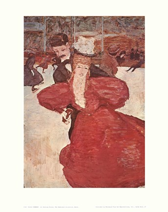 Framed Ice Skating Palace Print