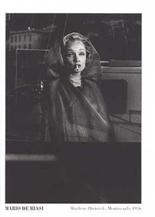 Framed Marlene Dietrich Montecarlo 1956 Print