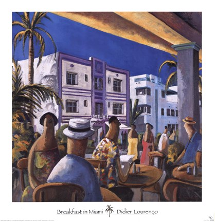 Framed Breakfast in Miami Print