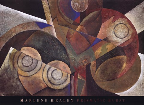 Framed Prismatic Burst Print