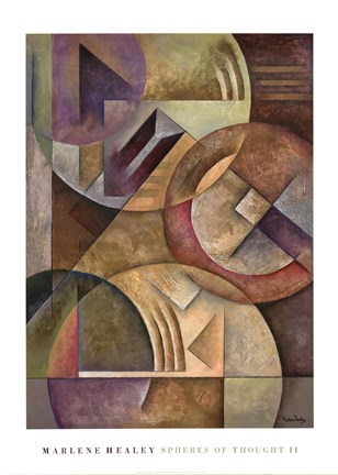 Framed Spheres of Thought II Print