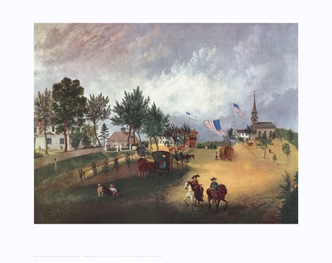Framed Barnstable Mass 1857 Print