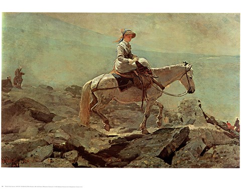 Framed Bridle Path White Mountains Print