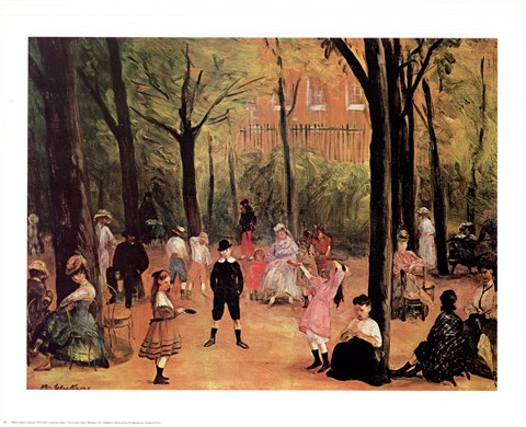 Framed Luxembourg Gardens Print