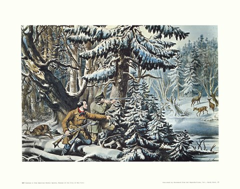 Framed American Winter Sports Print