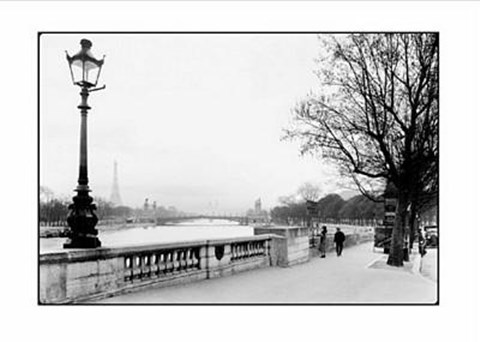 Framed Paris, Le Cours La Reine, 1927 Print