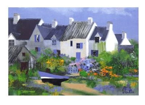 Framed L&#39;abri Du Vent Print