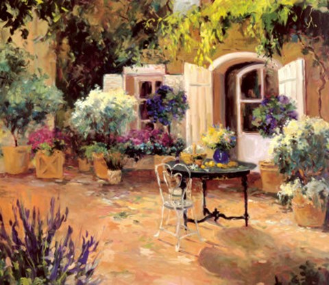 Framed Country Villa Print