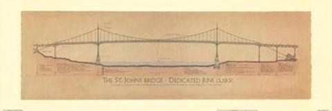 Framed St. Johns Bridge Print