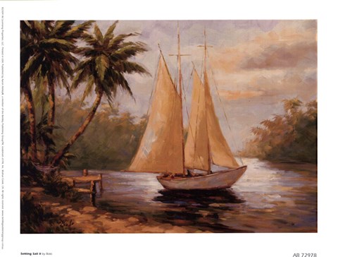 Framed Setting Sail II Print