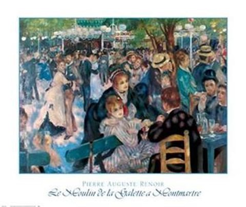 Framed Le Moulin De La Galette Print