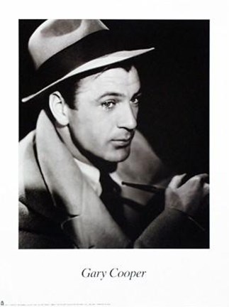 Framed Gary Cooper Print