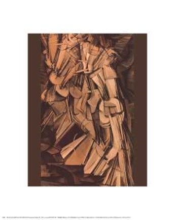 Framed Nude Descending a Staircase #2 Print