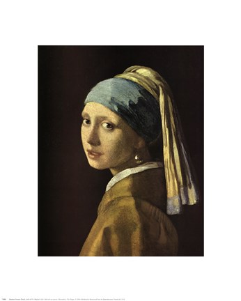 Framed Head Of A Girl Print