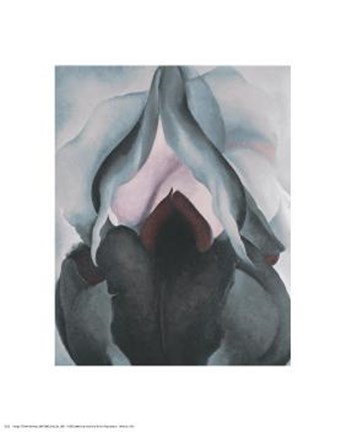 Framed Black Iris, 1906 Print