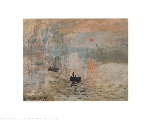 Framed Impression, Sunrise, c.1872 (green) Print