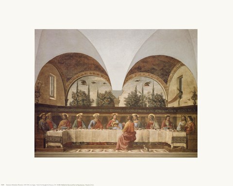 Framed Last Supper Print