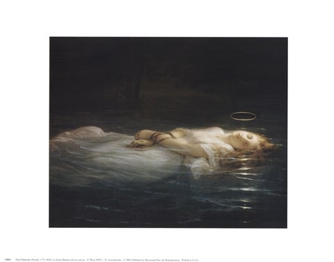 Framed La Jeune Martyre Print