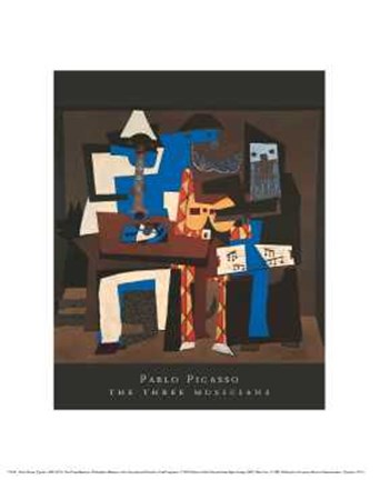 Framed Three Musicians Print