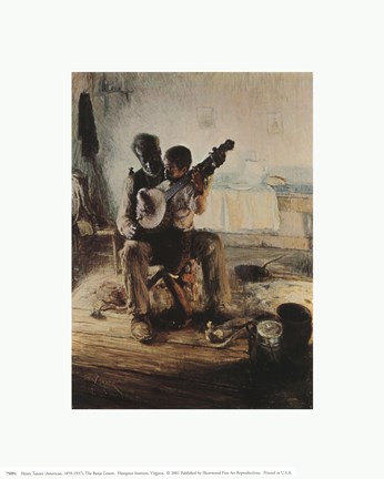Framed Banjo Lesson Print