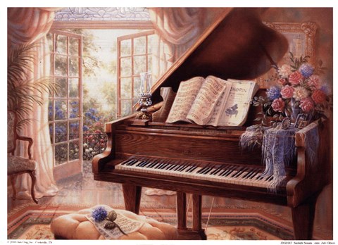 Framed Sunlight Sonata-Mini Print