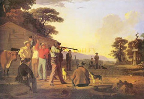 Framed Shooting For The Beef Print