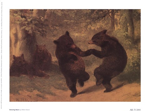 Framed Dancing Bears Print