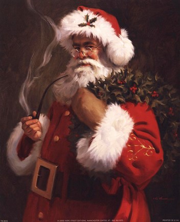 Framed Spirit of Santa Print