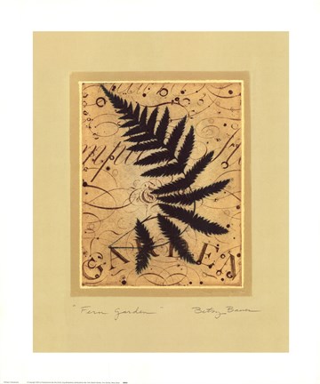 Framed Fern Garden Print