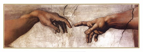 Framed Creation (Hands) Print