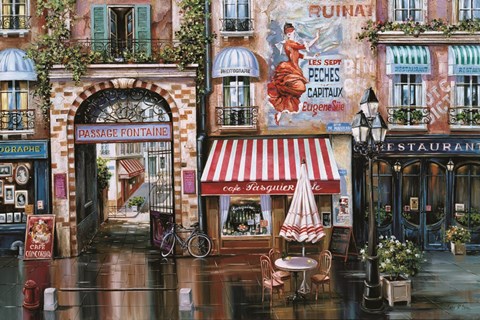 Framed Passage Fontaine Print