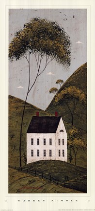 Framed Country Panel III - House Print