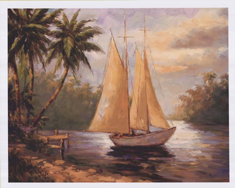 Framed Setting Sail II Print