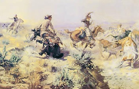 Framed Jerked Down Print