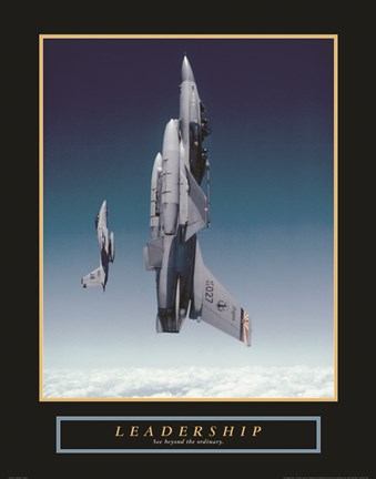 Framed Leadership - Planes Print