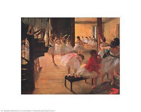Framed Ballet School Print