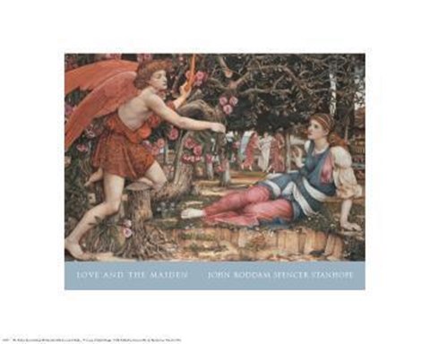 Framed Love And The Maiden Print