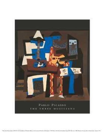 Framed Three Musicians Print