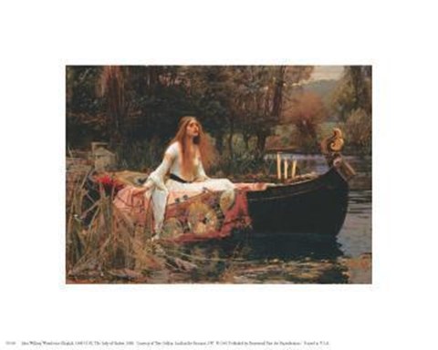 Framed Lady Of Shalott Print