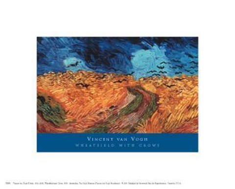 Framed Wheatfield With Crows, 1890 Print