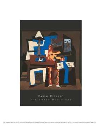 Framed Three Musicians Print