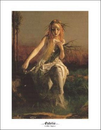 Framed Ophelia (Detail) Print
