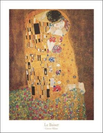 Framed Le Baiser, 1908 Print