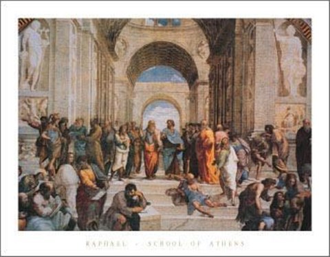 Framed School of Athens Print