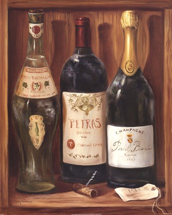 Framed Wine Cabinet II Print
