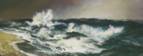 Framed Much Resounding Sea Print
