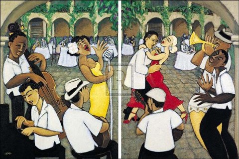 Framed Song and Dance (Le) Print