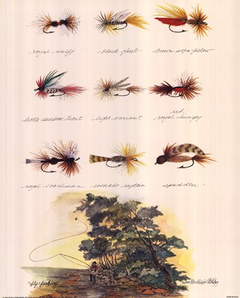 Framed Fly Fishing Print