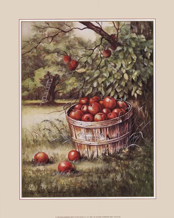 Framed Apple Orchard Print